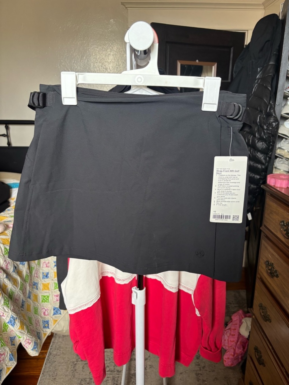 Lululemon wrap front MR golf skirt